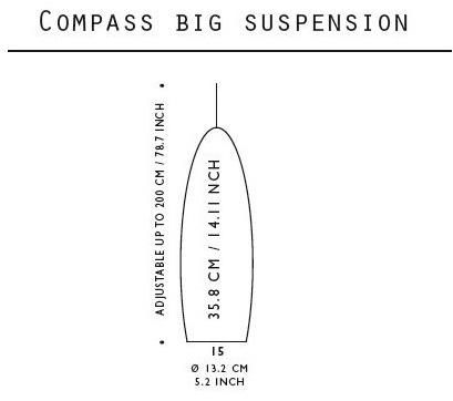 Quasar Светодиодный подвесной светильник из алюминия Compass sun-id-1446841 - Вид №2
