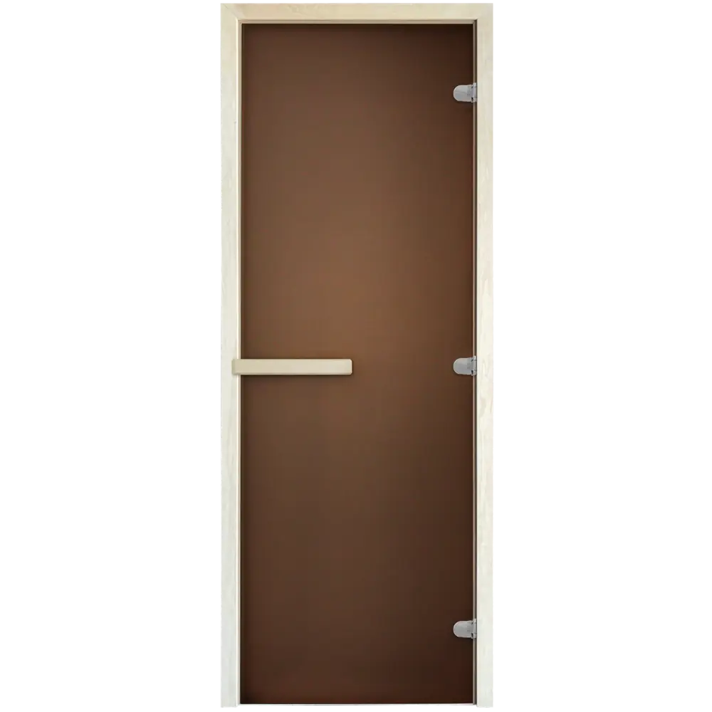 Дверь для сауны стеклянная матовая Стандарт 69x189 см двусторонняя Santreyd STLM-2152724