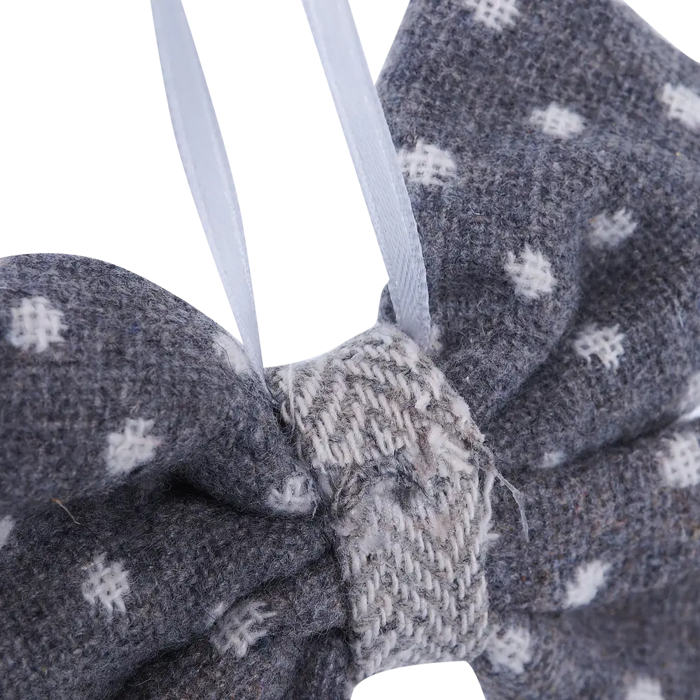 Ёлочное украшение «Бант серый маленький» Santreyd STLM-2017802 - Вид №2