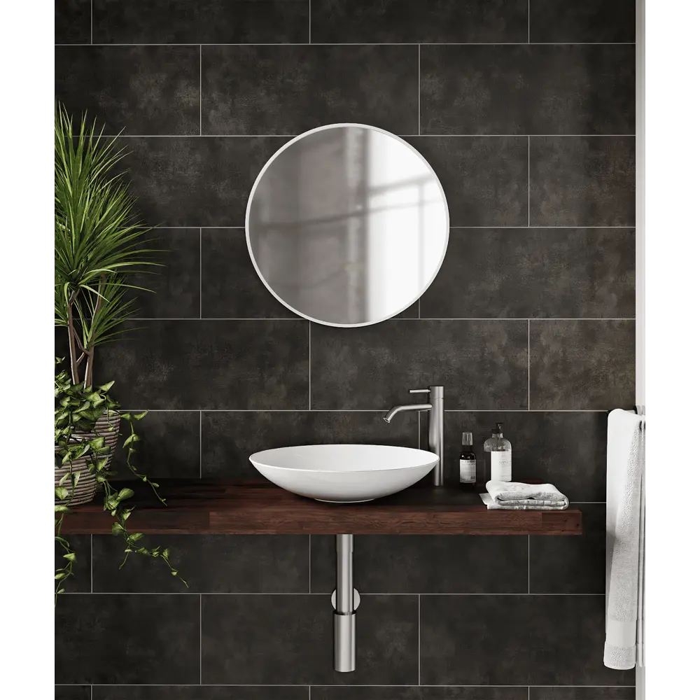 Панель ПВХ KREAFORTA Импресса серый 1200x250x10 мм 1.2 м² (4 шт.) STLM-2047118 - Вид №5