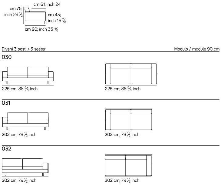 AMURA Угловой диван кожаный на 4 места Tau Am006.339+294 - Вид №6