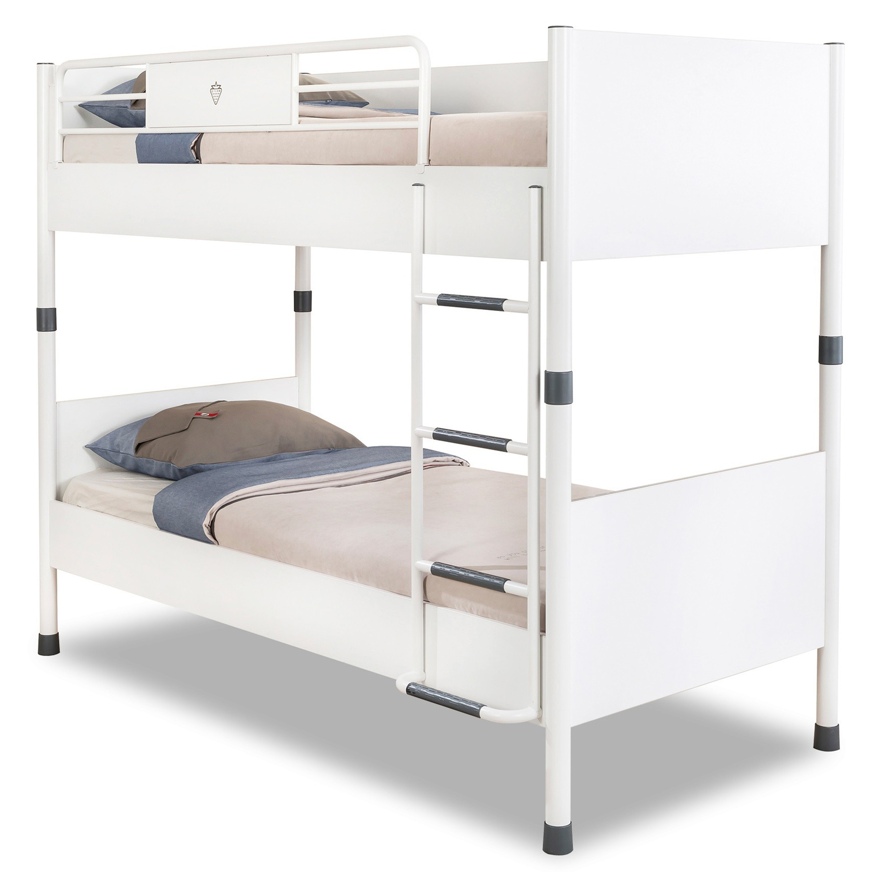 Детская двухъярусная кровать белая 90х200 см White CILEK WHITE 00-3832160 Белый Santreyd  - Вид №3