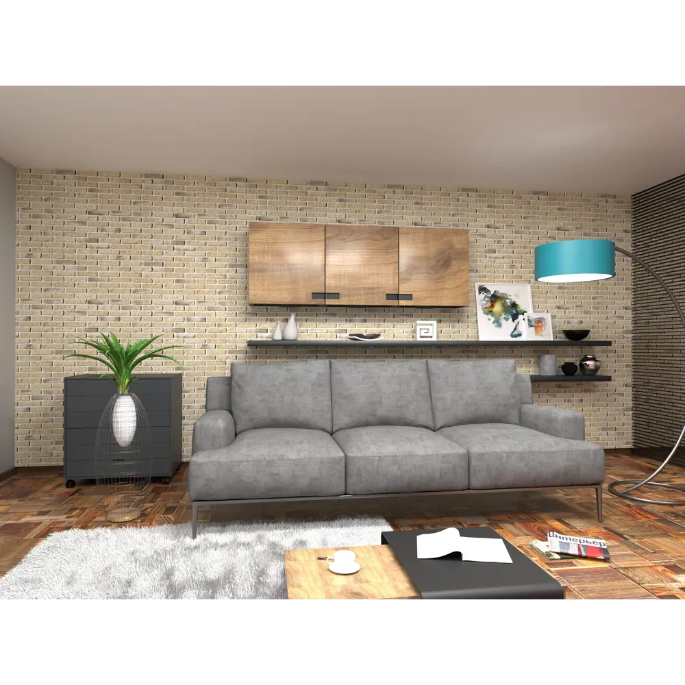 MONTE ALBA Эллин Брик — гипсовая плитка под кирпич для интерьера 12949897 STLM-0002580 - Вид №5