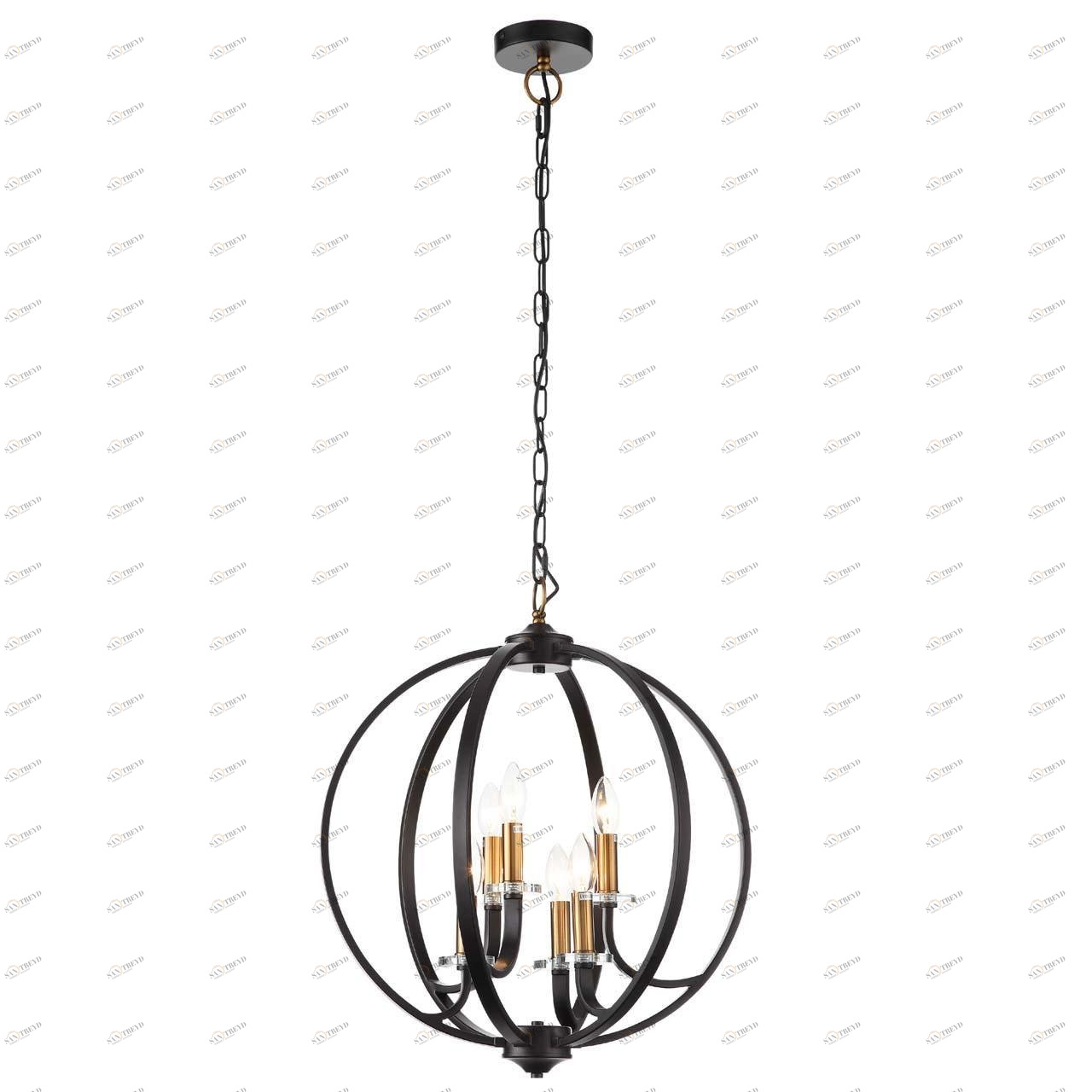 Подвесной светильник металлический 57х50 Pianetta SL1013.423.06 ST LUCE ДИЗАЙНЕРСКИЕ, ПОД СТАРИНУ 00-3890195 Черный 