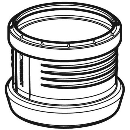 390.796.14.1 Переходная муфта Geberit Silent-PP на Geberit Silent-db20 Geberit  - Вид №1