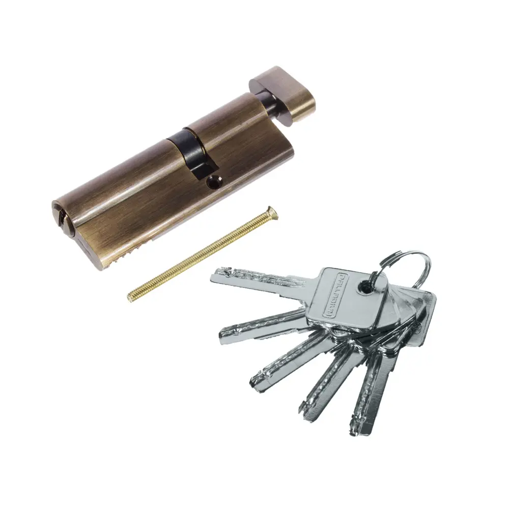 Цилиндр ключ/вертушка 35x55 бронза, 90 C BK AB PALLADIUM STLM-2187069 - Вид №1