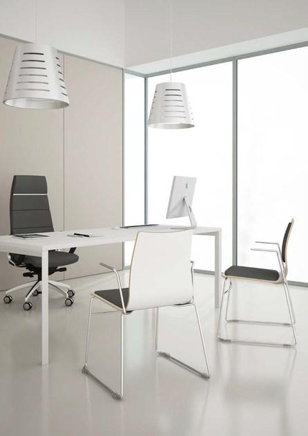 Ares Line Стул для конференций из бука с подлокотниками Woody family sun-id-1396258 - Вид №1