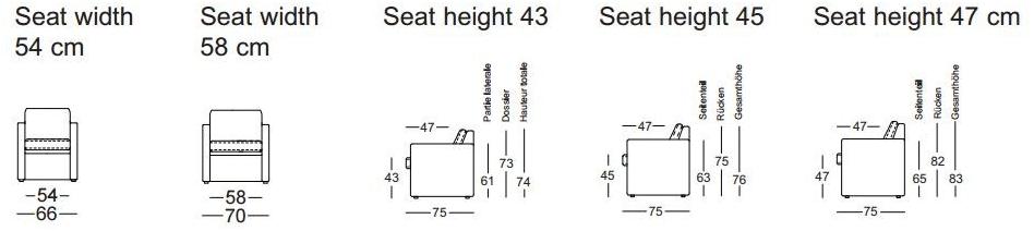 Rolf Benz Кресло из ткани с подлокотниками Rolf benz 011 ego sun-id-1398081 - Вид №1