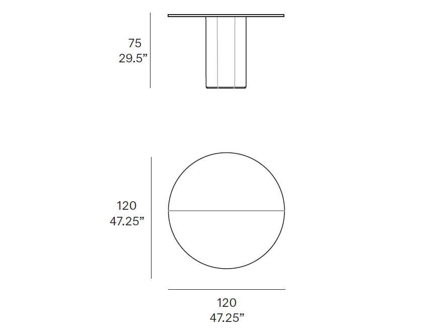 Круглый дубовый стол EXPORMIM Talo ARCH-00089244 - Вид №2