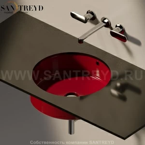 50573011 Накладная раковина под столешницу  круглая Ceramica Flaminia Twin