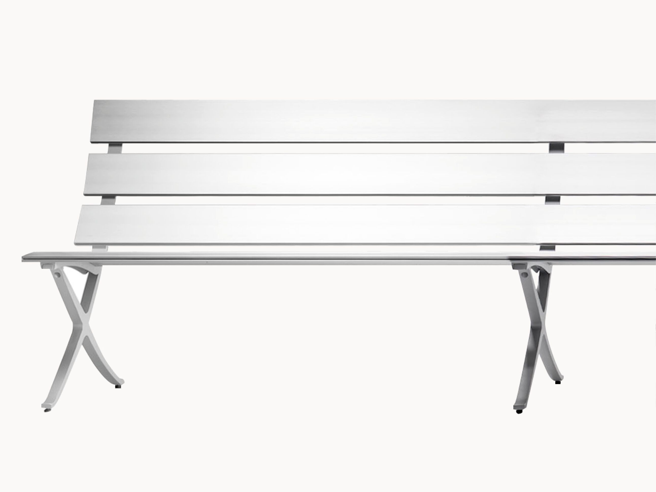 Секционная скамья со спинкой BD Barcelona Aluminium ARCH-00070088