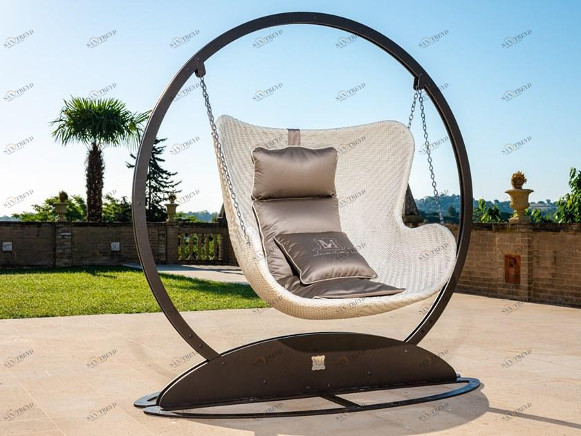 Samuele Mazza Outdoor Кресло-качалка из смолы с железной структурой Aldebaran resin sun-id-1456903