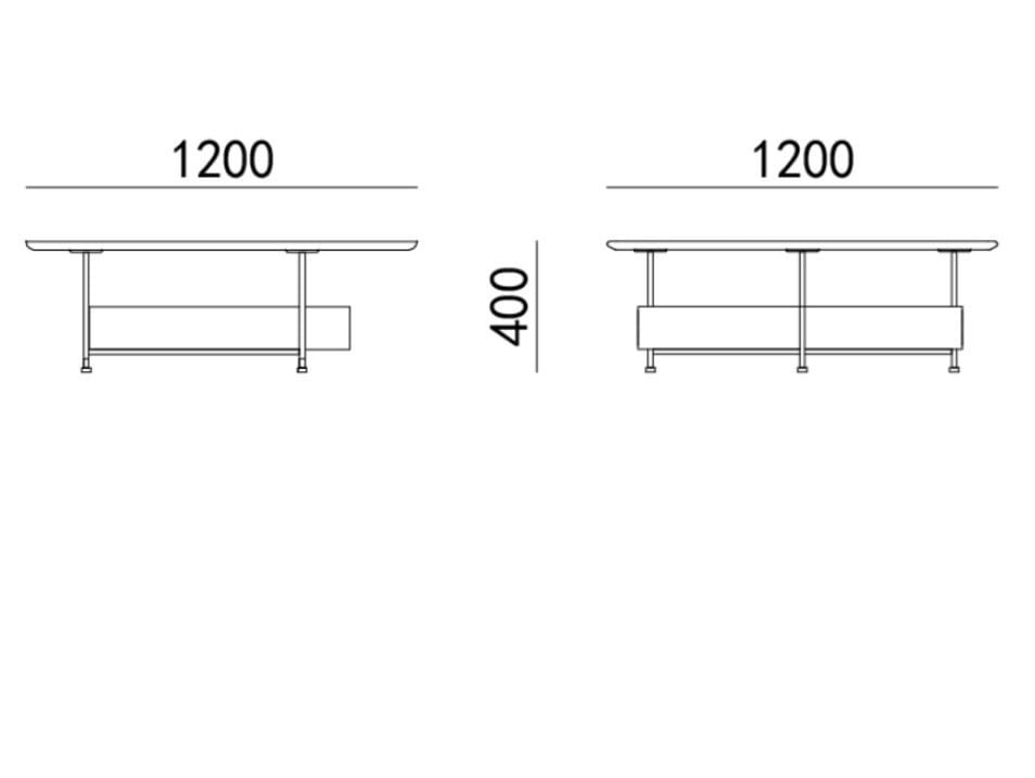 Деревянный журнальный столик с отсеком для хранения HC28 maison TILE ARCH-00059400 - Вид №2