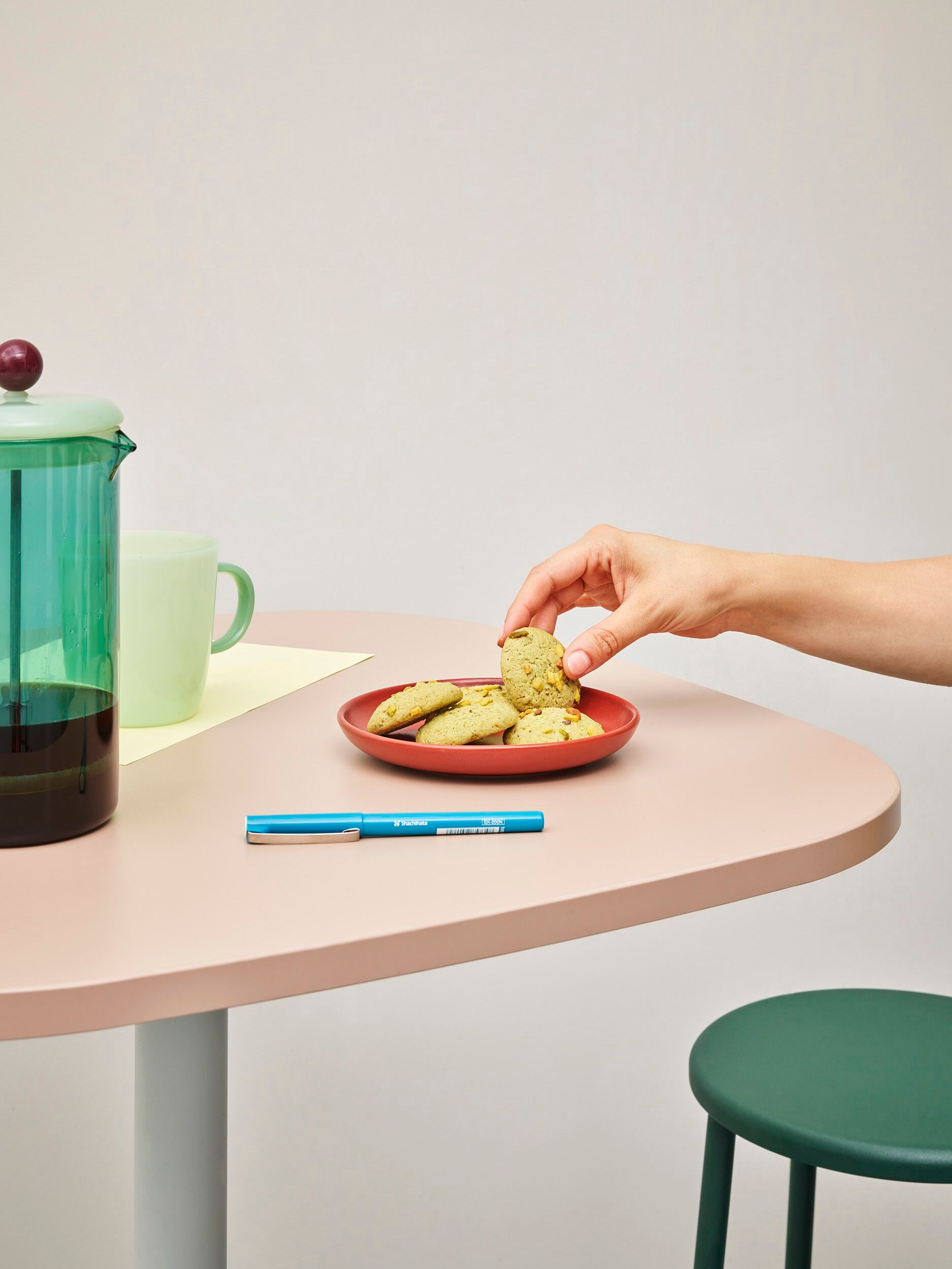 Высокий квадратный стол для контракта Manerba Kokoro ARCH-00091227