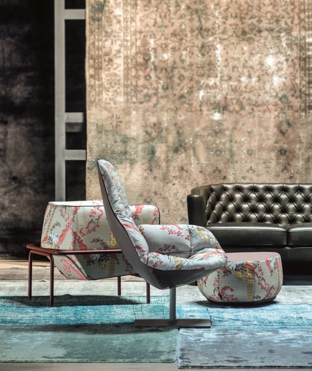 Вращающееся кресло с одеялом MOROSO фьорд ARCH-00023774 - Вид №3