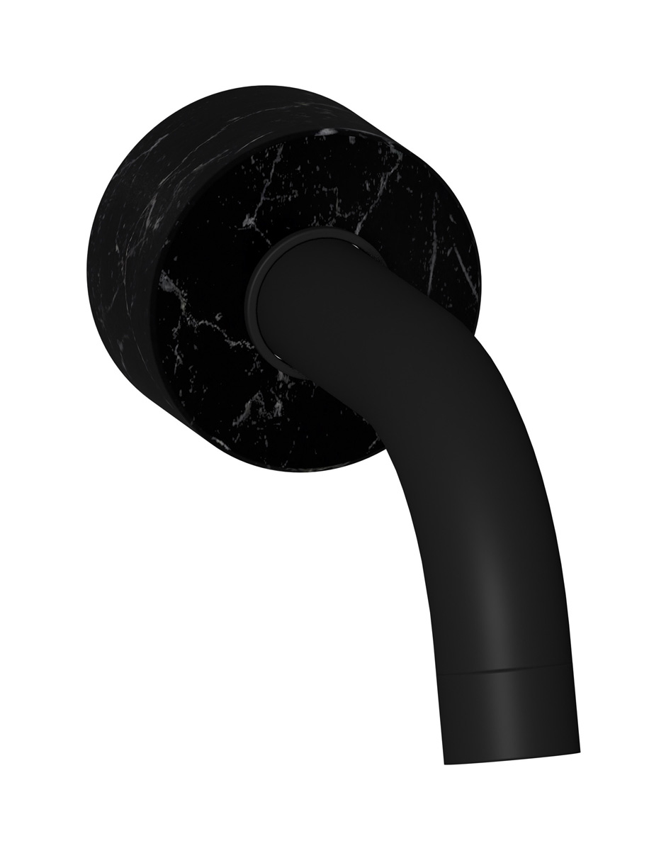 Настенный излив для ванны WE ARE IB mr327np_2 Matt Black Marmo