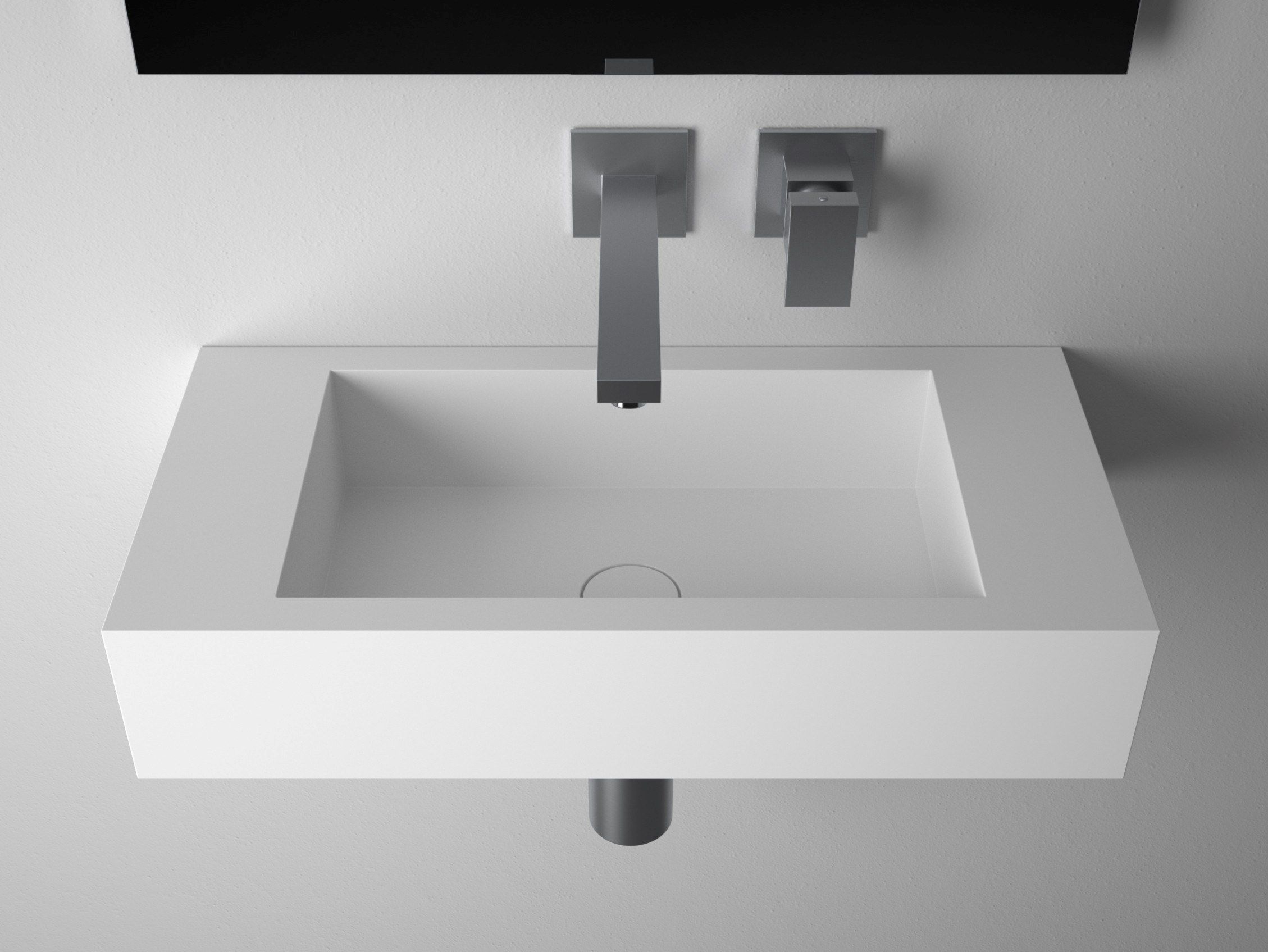 Квадратная подвесная раковина из твердой поверхности MOMA Design CUBANITO ARCH-00037366