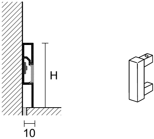 PROFILPAS Алюминиевый плинтус со светодиодной подсветкой Prolight sun-id-1492132 - Вид №3