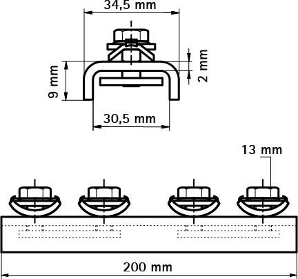 6543001 BIS RapidRail® Продольный соединитель для создания конструкций из профиля RapidRail walraven  - Вид №1