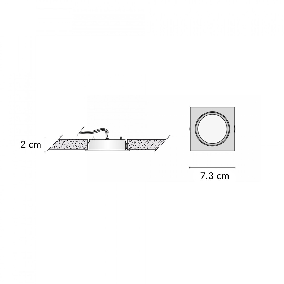 Egoluce 6265.03 Modus встраиваемый потолочный 73087 - Вид №1