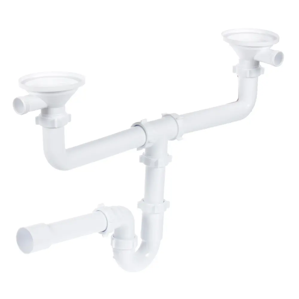 ORIO Прямоточный сифон с воздушным разрывом для двойной раковины 81962234 STLM-0015570