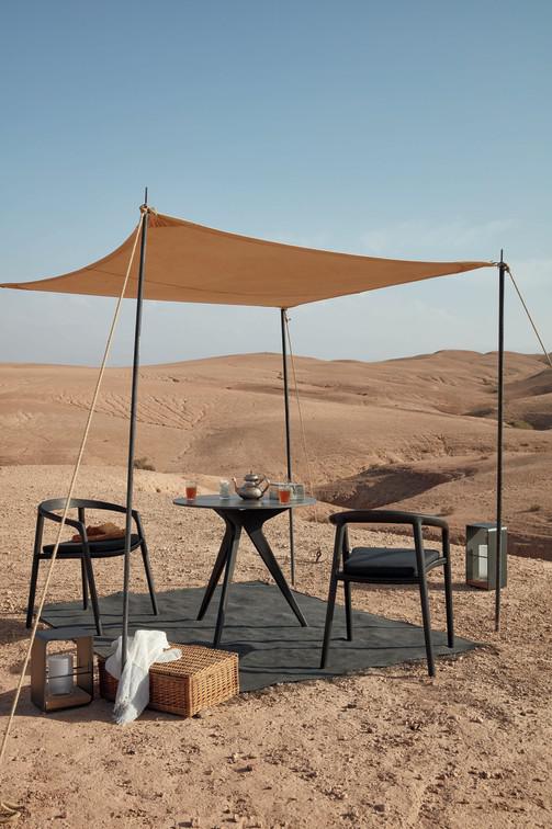 MNST983 Обеденный стол teak nero ⌀100см Manutti Torsa - Вид №27