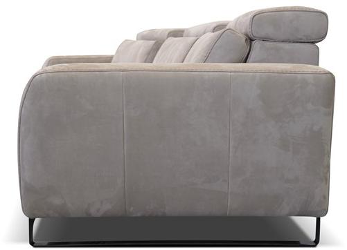 Rossini Sofas 3-местный изогнутый кожаный диван с регулируемой спинкой sun-id-1402386 - Вид №10