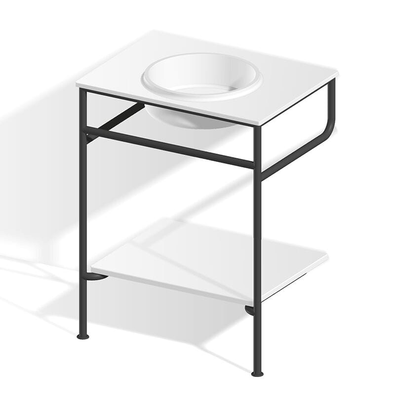 Консоль с круглой раковиной, интегрированной в Cristalplant® Biobase Zucchetti Rise ARCH-00089928