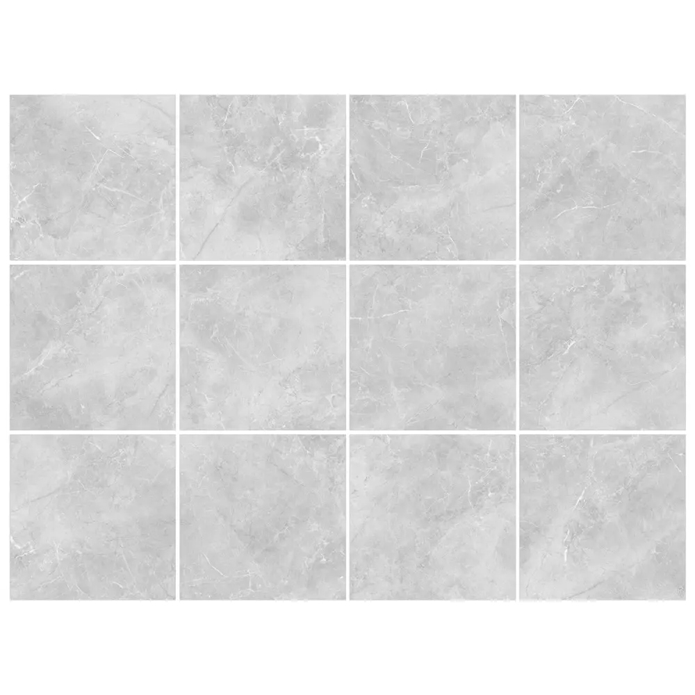 Глазурованный керамогранит Alma Ceramica Diva 07 60x60 см 1.8 м² лаппатированный цвет серый STLM-2053301 - Вид №2