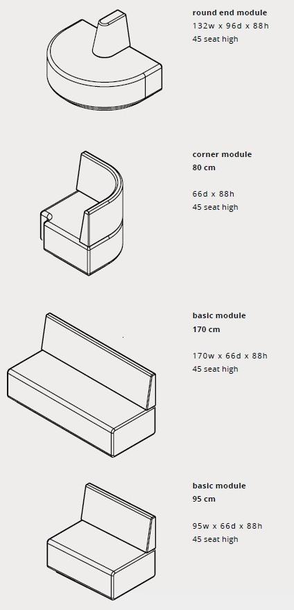 HMD INTERIORS Модульный диван из ткани sun-id-1470216 - Вид №4