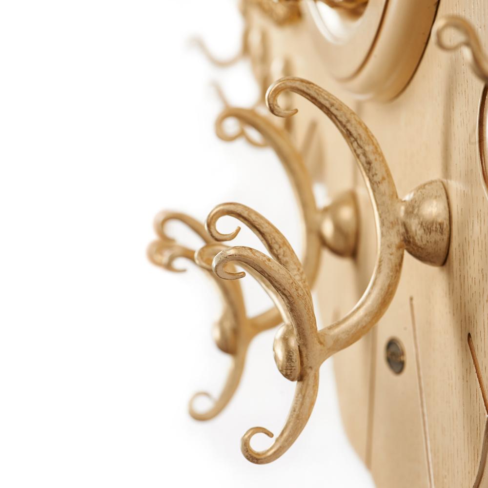 11507 Вешалка настенная Bubo Айвори Антик Слоновая Кость BOGACHO 4627138184677 - Вид №4