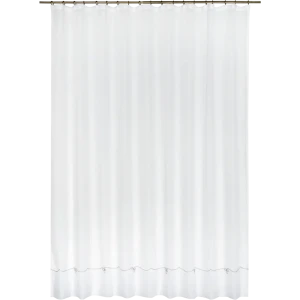 Тюль на ленте «Вышивка», 250x260 см, полоски, цвет серый