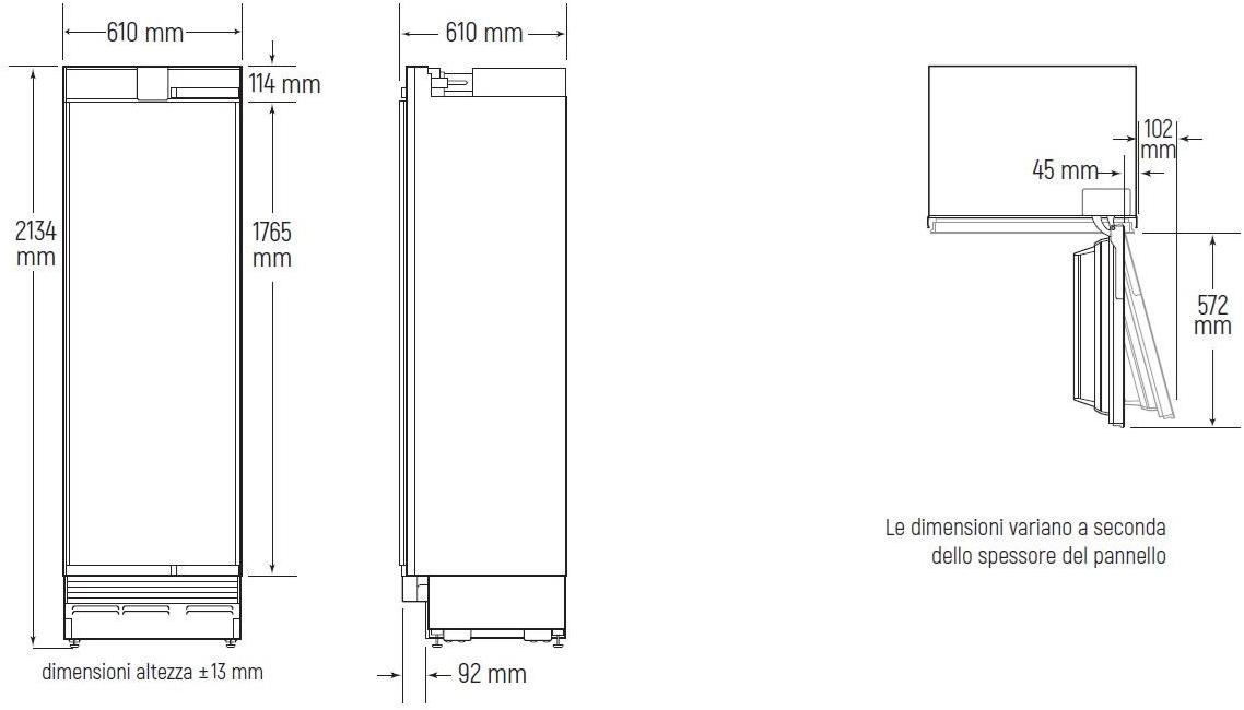 Sub-Zero Встроенный холодильник из нержавеющей стали Designer sun-id-1394487 - Вид №1
