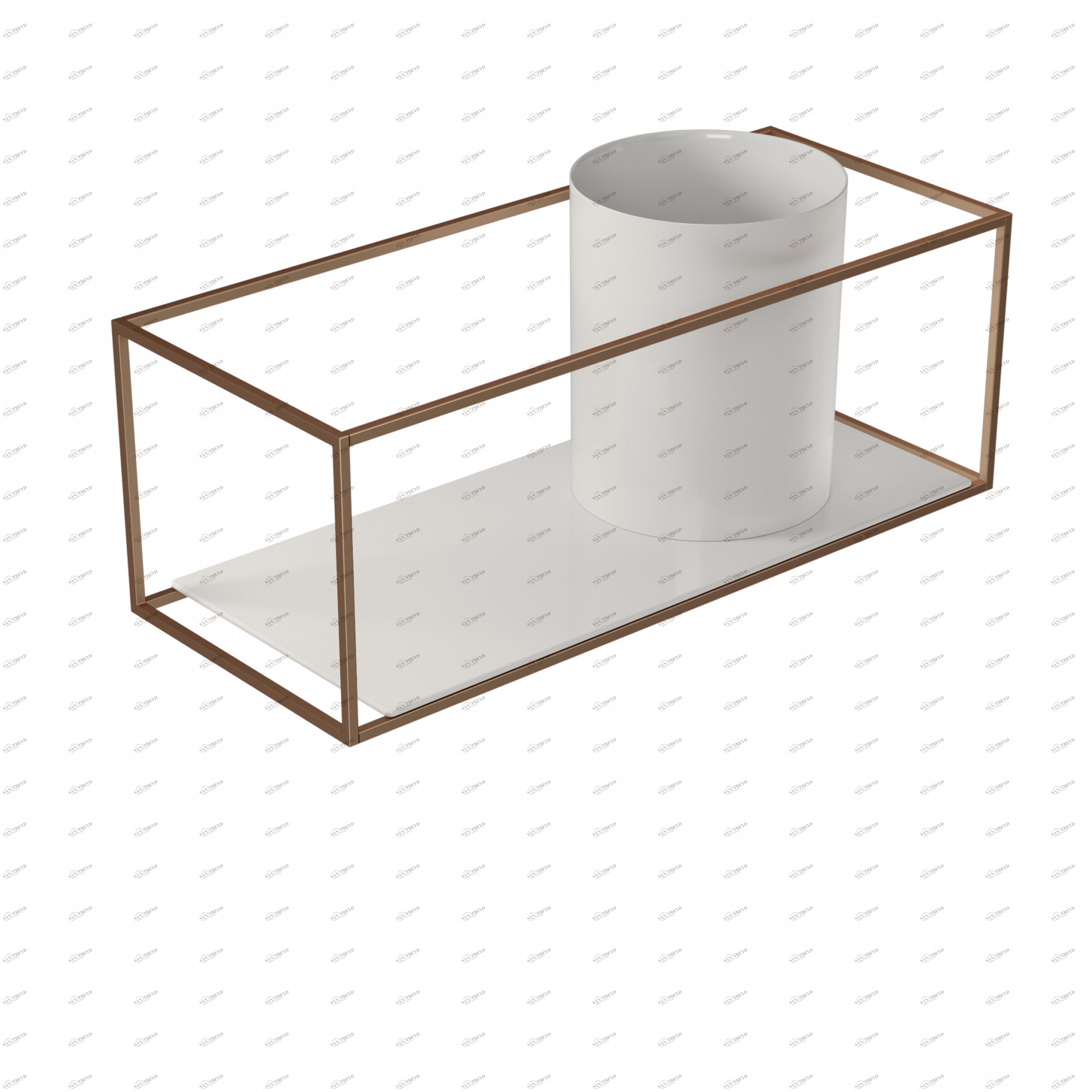 2078RA Подвесная раковина настенная прямоугольная Galassia 