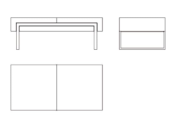 Журнальный столик из массива дерева с отсеком для хранения Milla & Milli офсетная ARCH-00147250 - Вид №8