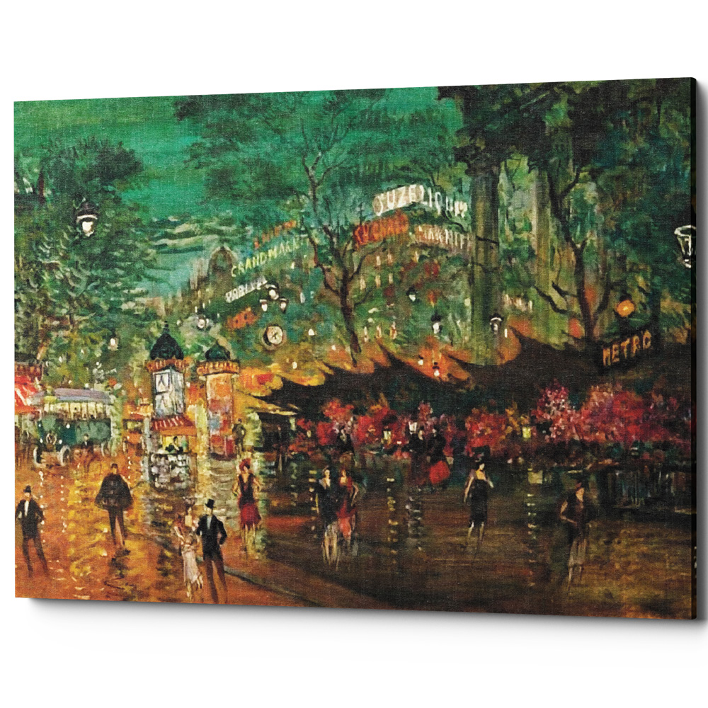 896522159_2628 Картина «Площадь Мадлен» (холст, галерейная натяжка) Object Desire 