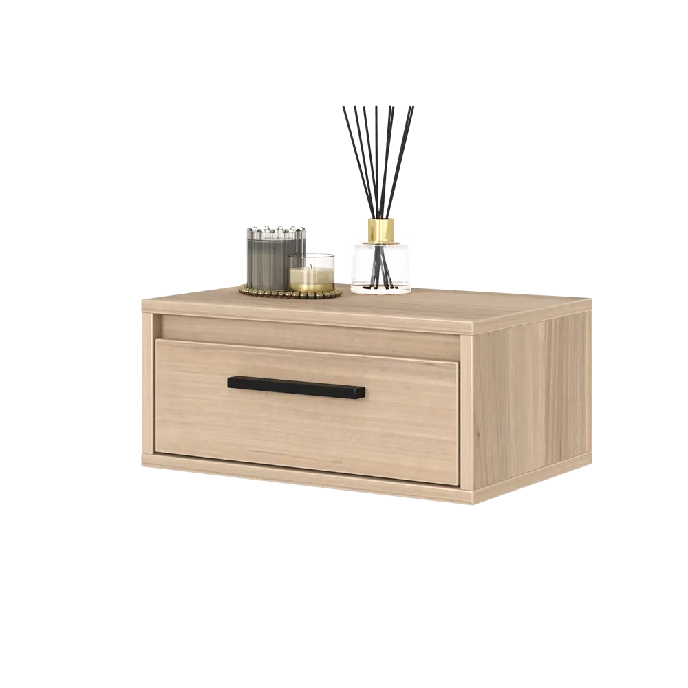 Тумба прикроватная подвесная Лион 45x20x30 см ЛДСП цвет дуб комано Santreyd STLM-2106192 - Вид №8