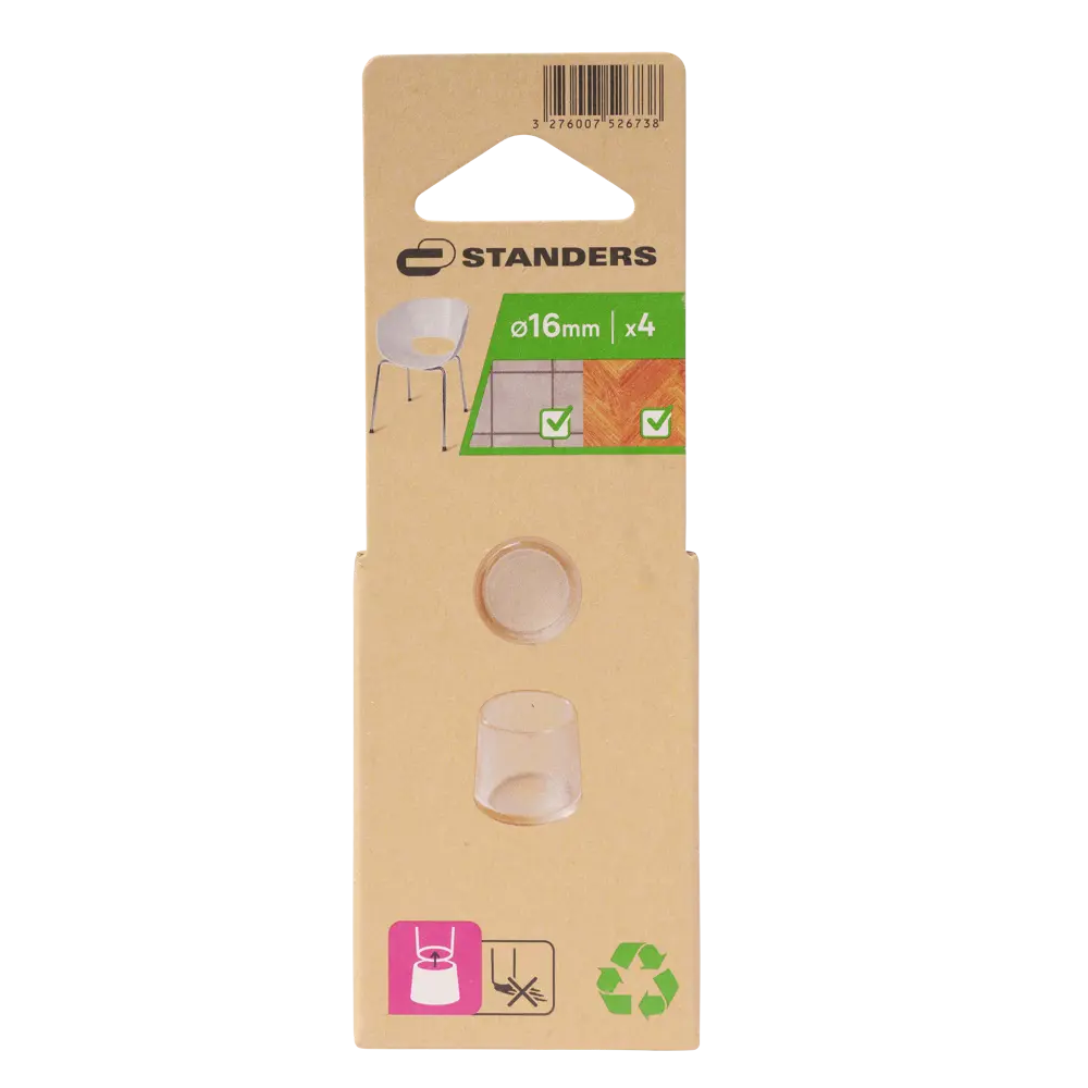 Насадка Standers пластик 16 мм цвет прозрачный 4 шт STLM-2161490 - Вид №3