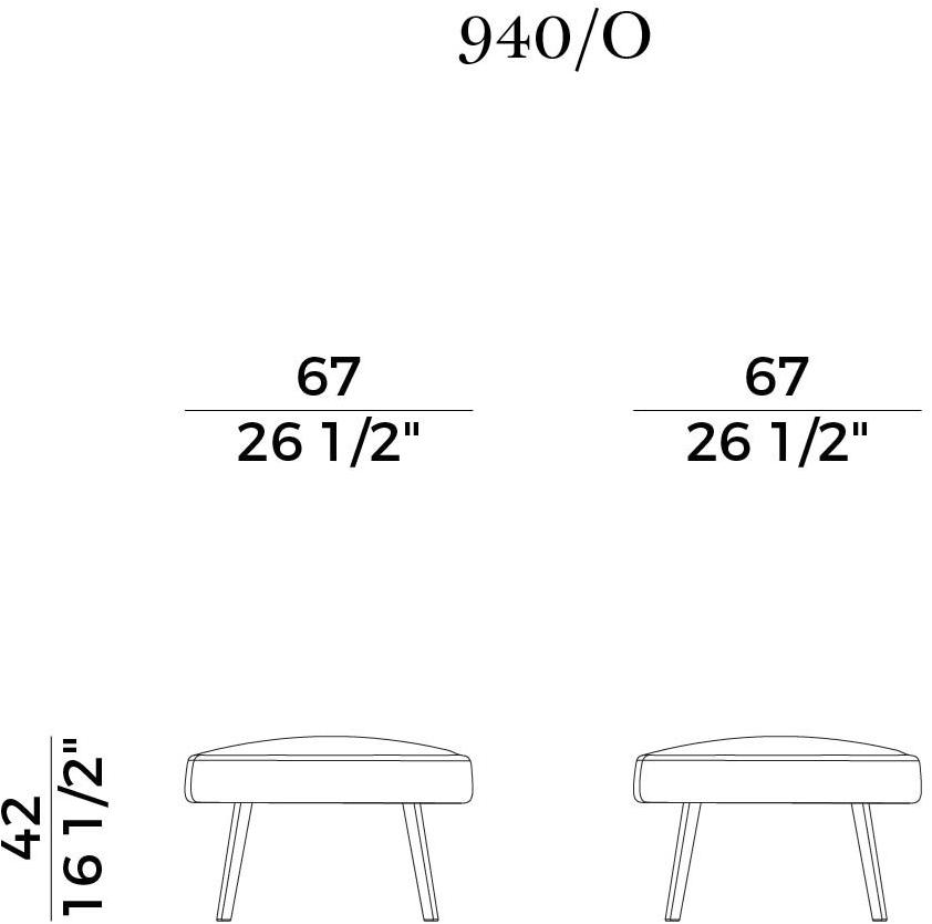 Potocco Пуф из мягкой ткани Otta 940/0 - Вид №3