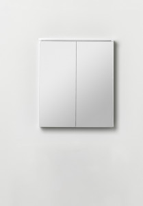 1590700 Шкаф Кромкого Зеркала 600 Белый Hafa  Белый