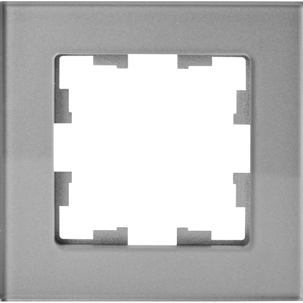 Рамка IEK Brite для розеток и выключателей - серый металлик 87761321 STLM-1105890