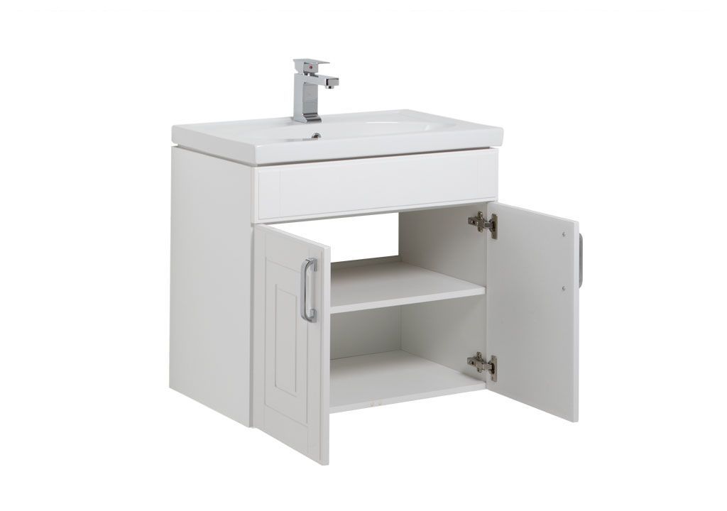 Тумба под раковину Aquanet Рондо 70 белый (2 дверцы) sun-id-275435 - Вид №1