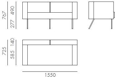 Novamobili 3-х местный диван Onni sun-id-1488020 - Вид №3