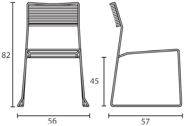Inday Штабелируемый садовый стул из пластиковой веревки Log sun-id-1448744 - Вид №7