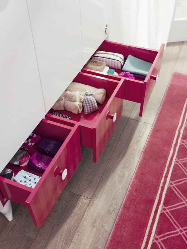 Шкаф трехстворчатый белый с ящиками Yakut CILEK YAKUT 00-3832578 Белый Santreyd  - Вид №3