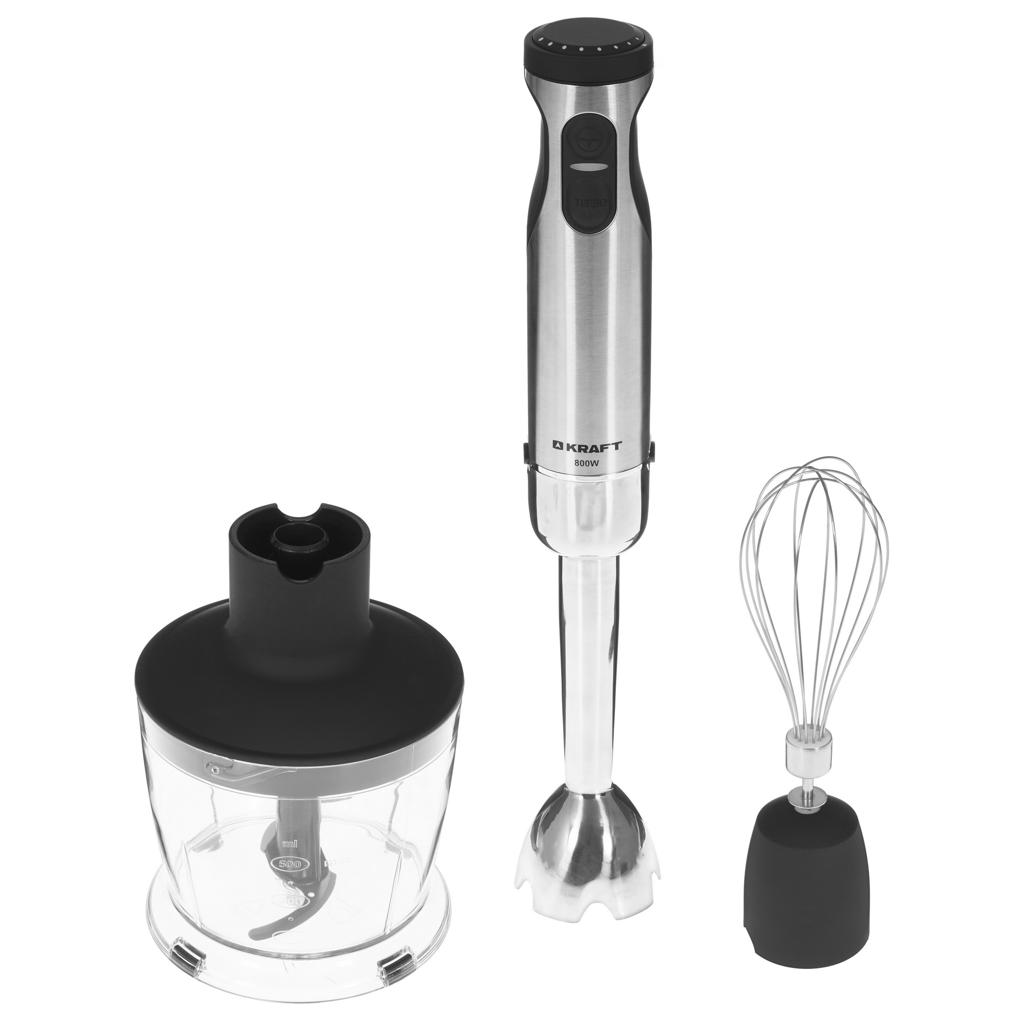 5350770 Блендер погружной Kraft KF-HB8002SPBL серебристый STDN-0135891