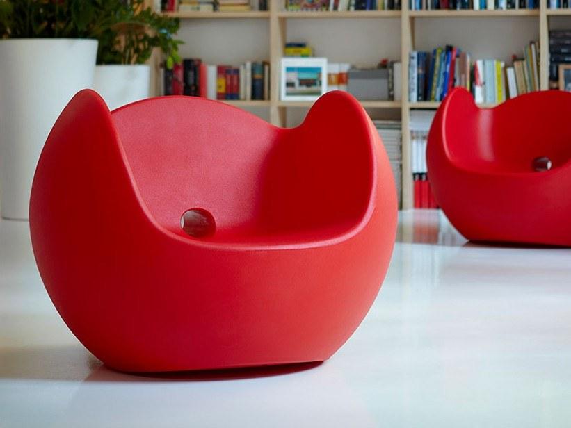 SLIDE Кресло-качалка из полиэтилена Blos sun-id-1478271 - Вид №1