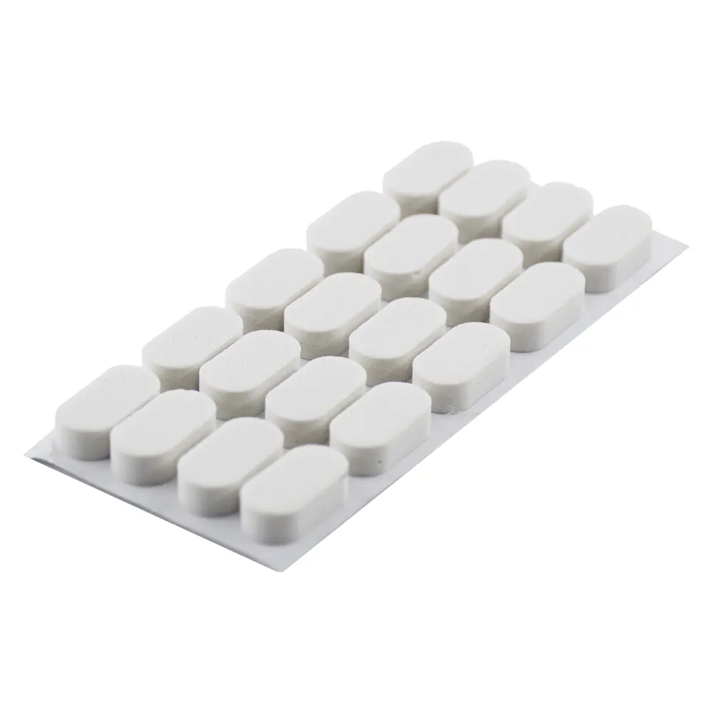 Накладки антиударные KONSENSA 8x16 мм прямоугольные ПВХ цвет белый 20 шт STLM-2173650