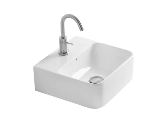 Прямоугольная керамическая ручная мойка с переливом Axa Prisma Sink Bowl Normal ARCH-00084929 - Вид №1