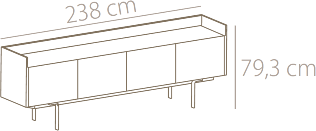 Punt Комод из дерева в современном стиле с распашными дверцами Stockholm Sth411 - Вид №1